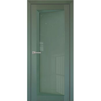Межкомнатная дверь Перфекто 105 (Зеленый бархат) остекленная
