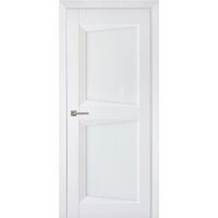 Межкомнатная дверь Перфекто 104 (Белый бархат) остекленная