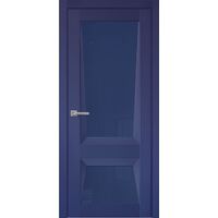 Межкомнатная дверь Перфекто 101 (Синий бархат) остекленная