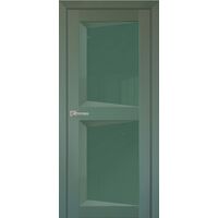 Межкомнатная дверь Перфекто 104 (Зеленый бархат) остекленная