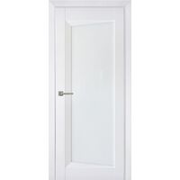 Межкомнатная дверь Перфекто 105 (Белый бархат) остекленная