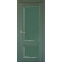 Межкомнатная дверь Перфекто 102 (Зеленый бархат) остекленная