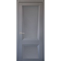 Межкомнатная дверь Перфекто 101 (Серый бархат) остекленная