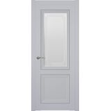 Межкомнатная дверь Uberture Прадо 602 (манхэттен) остекленная вставка серебро 600х2000