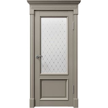 Межкомнатная дверь Rimini 80002 (Каменный Серена) остекленная