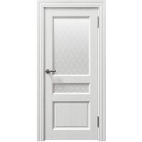 Межкомнатная дверь Sorrento 80014 (Кремовый Soft touch) остекленная