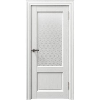 Межкомнатная дверь Sorrento 80010 (Белый Серена) остекленная