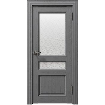 Межкомнатная дверь Sorrento 80014 (Бьянка Soft touch) остекленная