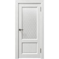 Межкомнатная дверь Sorrento 80010 (Кремовый Soft touch) остекленная