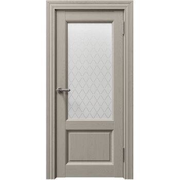 Межкомнатная дверь Sorrento 80010 (Светло-серый Серена) остекленная