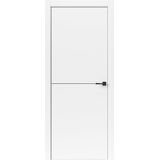 Межкомнатная дверь Uberture Тамбурат Лайт Геометрия 4302 (белый) кромка ABS черная черный молдинг 600х2000