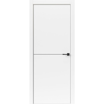 Межкомнатная дверь Uberture Тамбурат Лайт Геометрия 4302 (белый) кромка ABS черная черный молдинг
