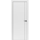 Межкомнатная дверь Uberture Тамбурат Лайт Геометрия 4303 (лофт белый) кромка ABS черная черный молдинг 600х2000