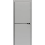 Межкомнатная дверь Uberture Тамбурат Лайт Геометрия 4302 (лофт светлый) кромка ABS черная черный молдинг 600х2000