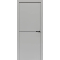 Межкомнатная дверь Uberture Тамбурат Лайт Геометрия 4302 (лофт светлый) кромка ABS черная черный молдинг