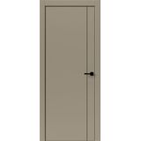 Межкомнатная дверь Uberture Тамбурат Лайт Геометрия 4303 (лофт мокко) кромка ABS черная черный молдинг 600х2000