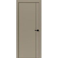 Межкомнатная дверь Uberture Тамбурат Лайт Геометрия 4303 (лофт мокко) кромка ABS черная черный молдинг