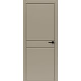 Межкомнатная дверь Uberture Тамбурат Лайт Геометрия 4309 (лофт мокко) кромка ABS черная черный молдинг 600х2000