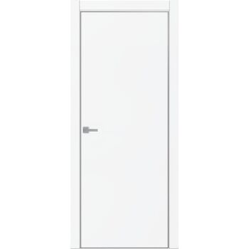 Межкомнатная дверь Тамбурат 4101 (аляска суперматовая) кромка металлическая