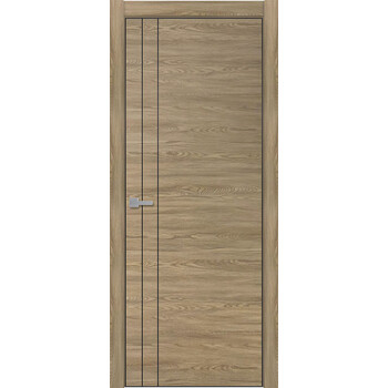 Межкомнатная дверь Uberture Тамбурат 4105 (дуб мадейра) кромка черная