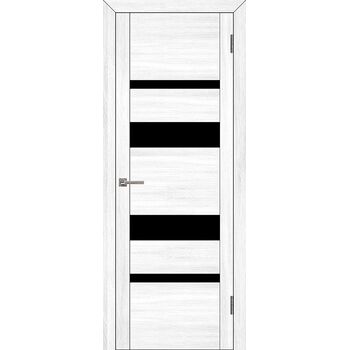 Межкомнатная дверь UniLine 30013 (Белый велюр) остекленная