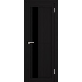 Межкомнатная дверь UniLine 30004 (Шоко велюр) остекленная