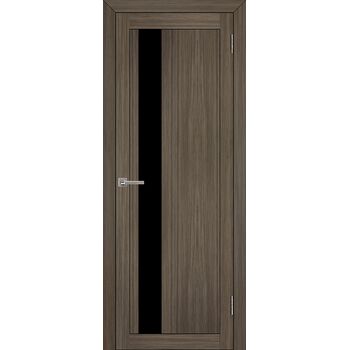 Межкомнатная дверь UniLine 30004 (Велюр графит) остекленная