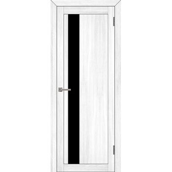 Межкомнатная дверь UniLine 30004 (Белый велюр) остекленная