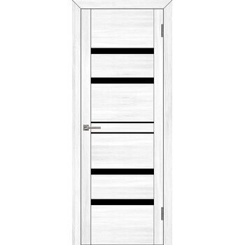 Межкомнатная дверь UniLine 30030 (Белый велюр) остекленная