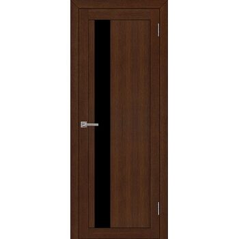 Межкомнатная дверь UniLine 30004 (Орех вельвет) остекленная