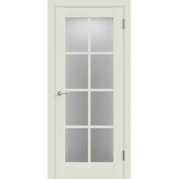 Межкомнатная дверь ALTO 13 (светло-серый эмалит) со стеклом мателюкс