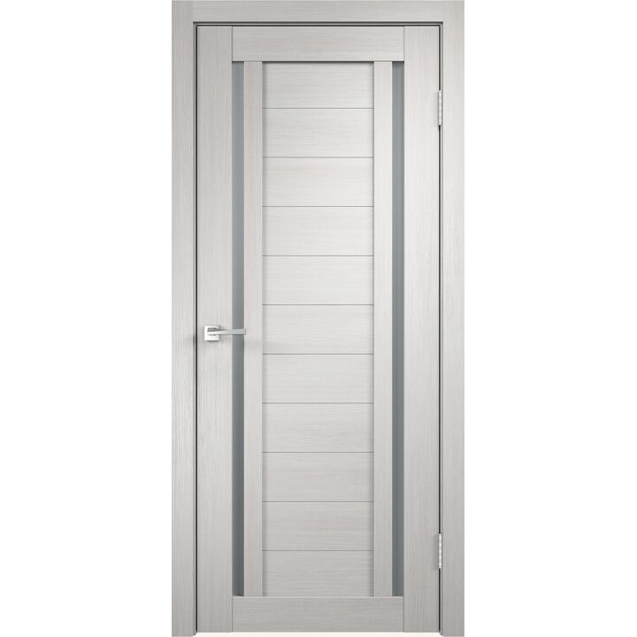 Межкомнатная дверь DUPLEX 2 (Дуб белый) со стеклом мателюкс