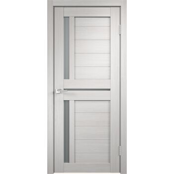 Межкомнатная дверь DUPLEX 3 (Дуб белый) со стеклом мателюкс