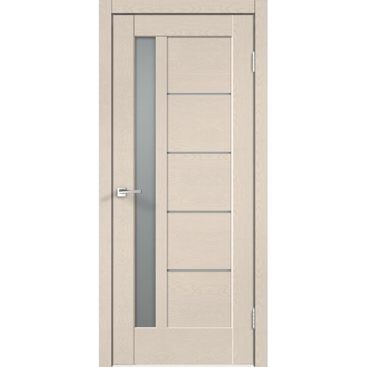 Межкомнатная дверь PREMIER 3 (Ясень капучино структурный) со стеклом мателюкс