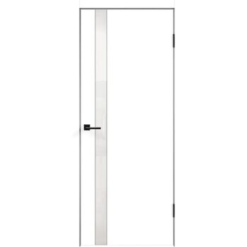 Межкомнатная дверь SCANDI 1 Z1 (RAL 9003 белый) со стеклом лакобель белое