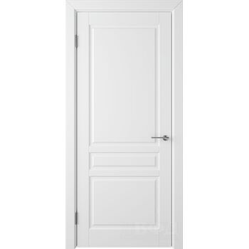 Межкомнатная дверь Стокгольм (Белая эмаль) глухая