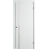 Межкомнатная дверь Ньюта Ett (Белая эмаль) стекло белое