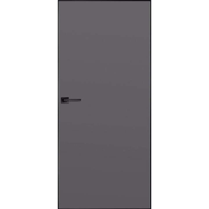 Межкомнатная дверь Urban Z Invisible Emalex Onyx 4х BE с врезкой под защелку и петли 800х2000
