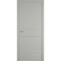 Межкомнатная дверь Urban 2H Emalex Taupe 4х GE Gold mould с врезкой под защелку и петли AGB 800х2000