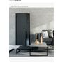 Межкомнатная дверь Urban 2 (Sand Vellum) алюминиевая кромка и молдинг черного цвета