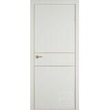 Межкомнатная дверь Urban 2H Emalex Midwhite 4х GE Gold mould с врезкой под защелку и петли AGB 800х2000