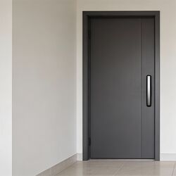 Серые входные металлические двери